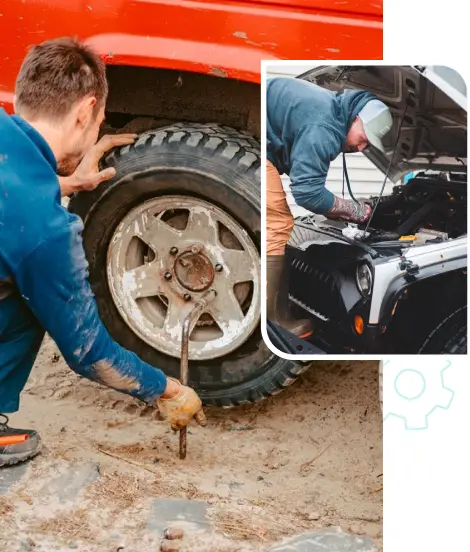 Rubicon Garage team at work.