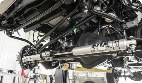 Jeep front bumper installation.