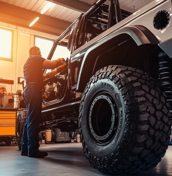 Jeep rear modification.